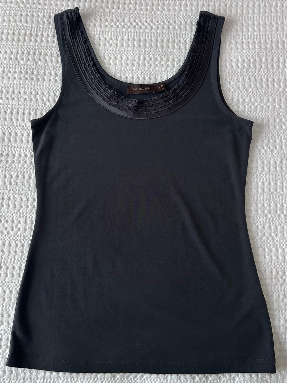 The Limited Charcoal Scoop Neck Tank Top